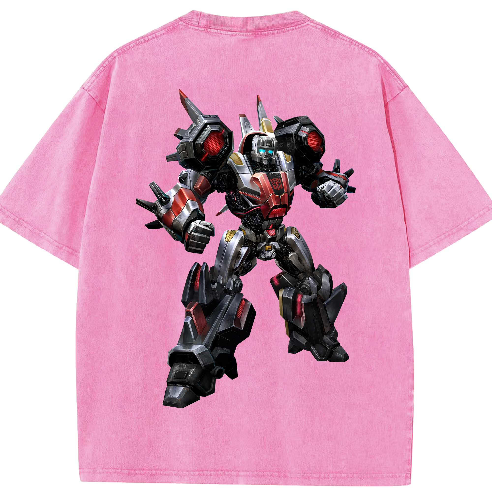 （画像用） Transformers トランスフォーマー 綿100% ヴィンテージ風 半袖Tシャツ（背面プリント）